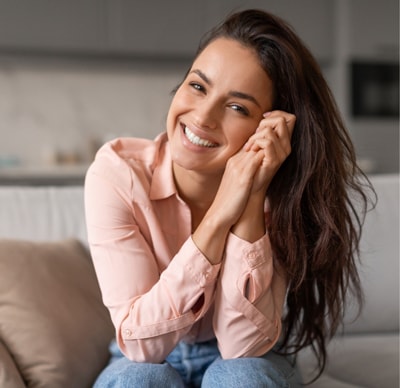 Young Female In Pink Shirt